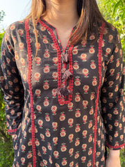 Black Buti Aline Co-ord Set by MySanskritam