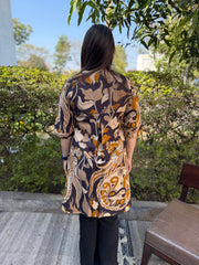 Black Overall Kalamkari Top from the by MySanskritam