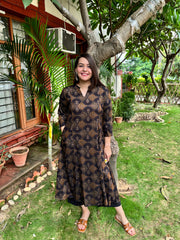 Royal blue rayon aline line