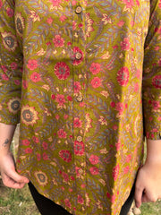 Mehendi floral shirt