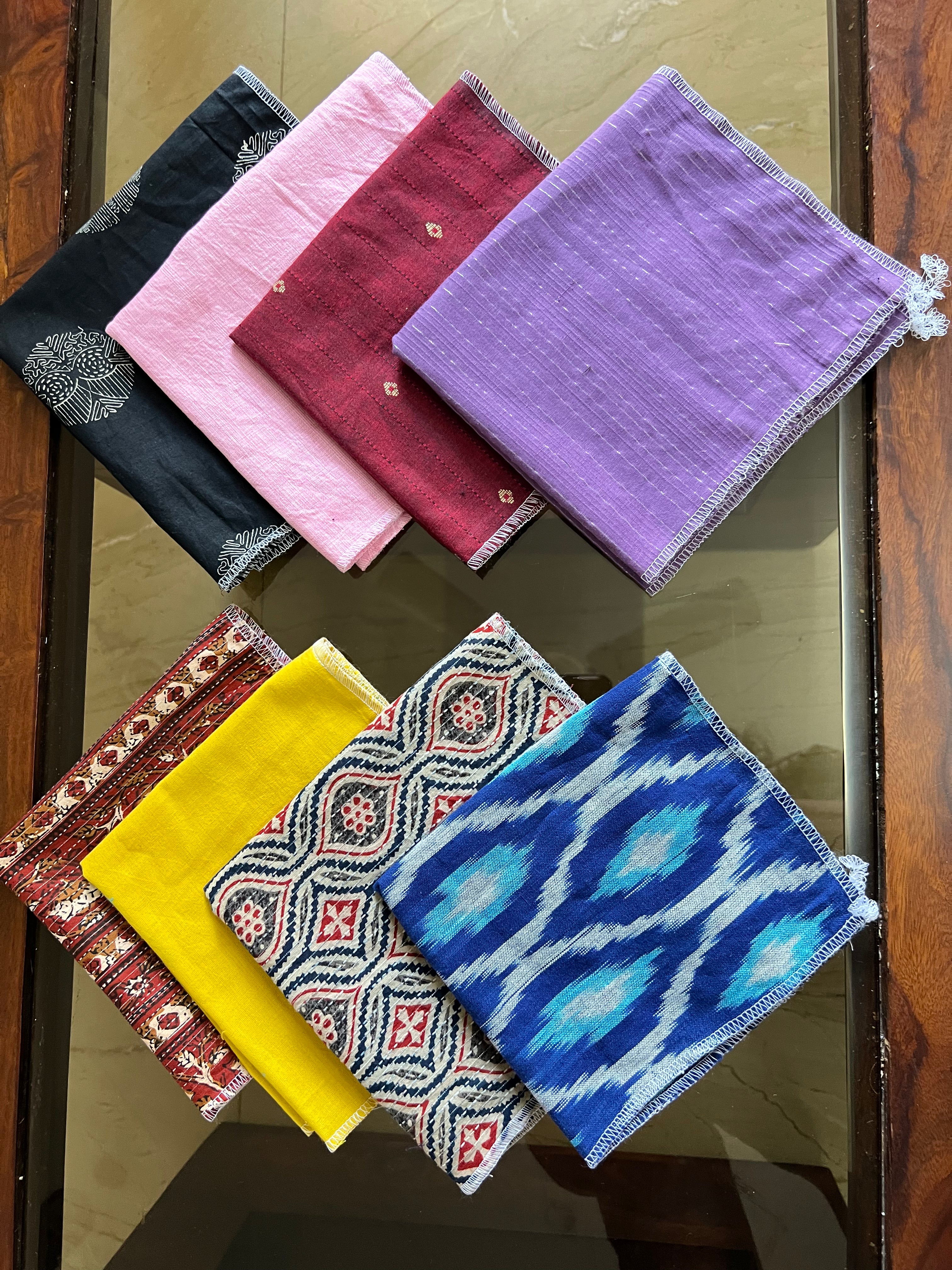 Multipurpose Pack of 8 Napkins - MYSANSKRITAM