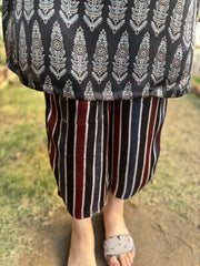 Black ajrakh modal coord set