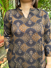 Royal blue rayon aline line