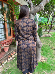 Royal blue rayon aline line