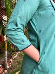 Bisleri green aline kurta