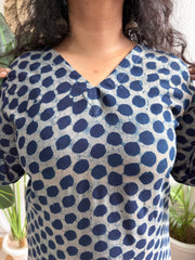 Slate Mandala Print Short Kurti