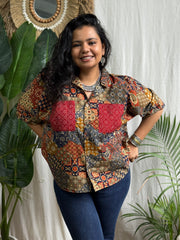 Multi print shirt