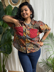 Multi print shirt
