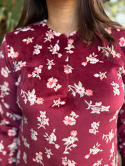 Floral Fleece night-suit