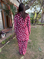 Floral Fleece night-suit