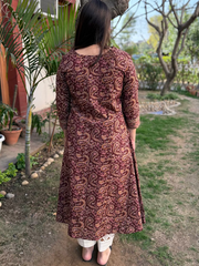 Brown Ambi aline kurta