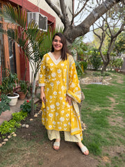Mustard flower Full suit set