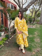 Mustard flower Full suit set