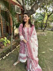 Pink lacework full suit set