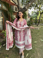 Pink lacework full suit set