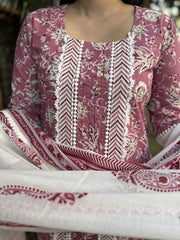 Pink lacework full suit set