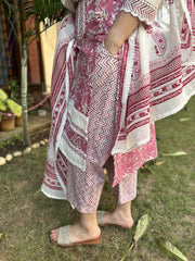 Pink lacework full suit set