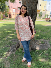 Blush Bloom Short Kurti
