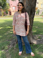 Blush Bloom Short Kurti