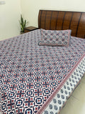 geometric print bedsheet