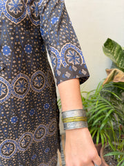 Black geometric Suit set