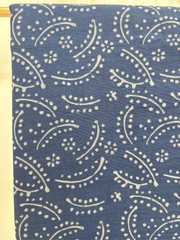 Navy blue printed Unstitched Suit set