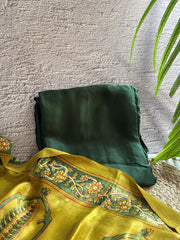 Ajrakh modal Unstitched Kurta duppata set