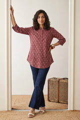 Rust Ambi short kurti