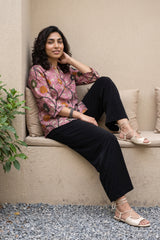 Powder pink kalamkari shirt