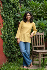 Yellow Lines Short kurti