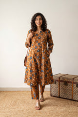 Kesari floral jaal coord set