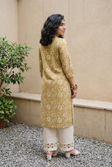 Mustard bloom kurta