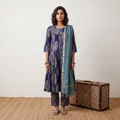 Blue kali Aline full suit set