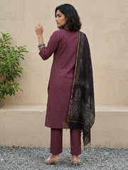 Coca-cola solid suit set with kota Doria duppata