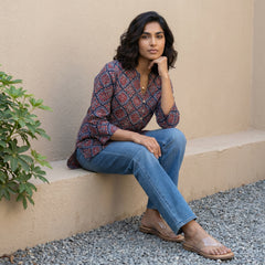Ajrakh Jaal shirt