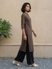 Black lines office wear kurta