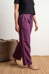 Wine basic flex palazzo