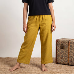 Mustard Basic flex palazzo