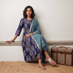 Blue kali Aline full suit set