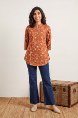 Peanut floral short kurti