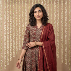 Brown kali Aline full suit set