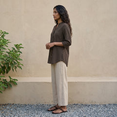 Basic ajrakh Lines shirt