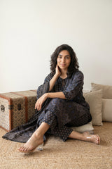 Black geometric Suit set