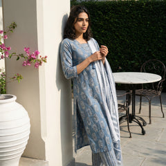 Pastel Blue Ambi full suit set