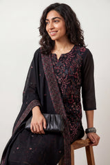 Black Lucknowi Full suit set