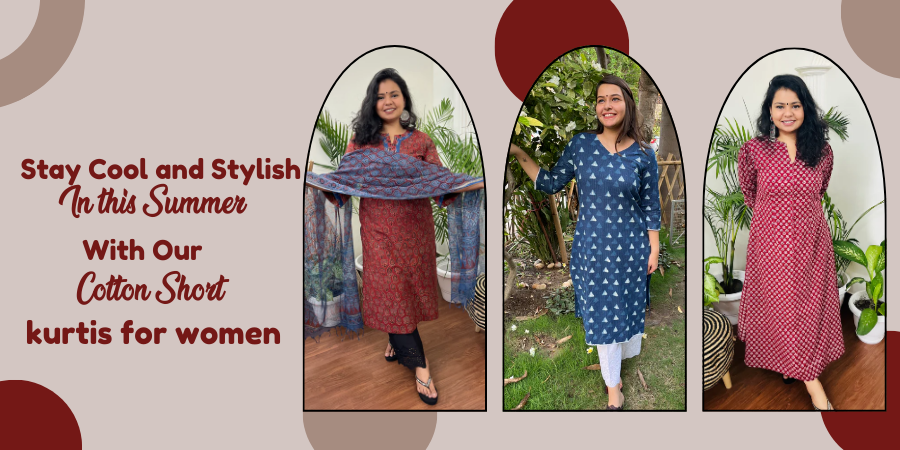 Stay Cool and Stylish this Summer With Our Cotton Short Kurtis for Women