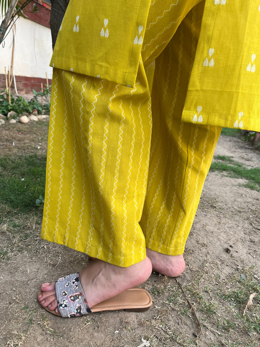 Mustard south cotton palazzo