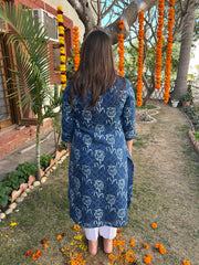 Indigo Textured Kurta