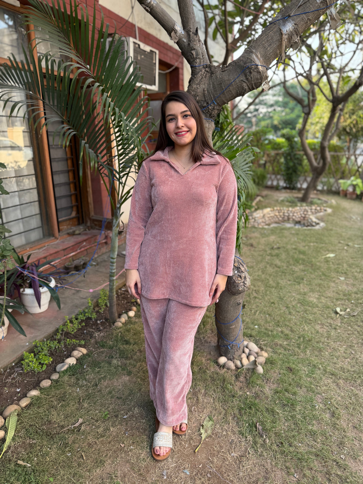 Pink Imported woollen coord set