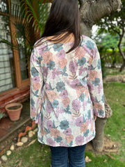 White floral kurti